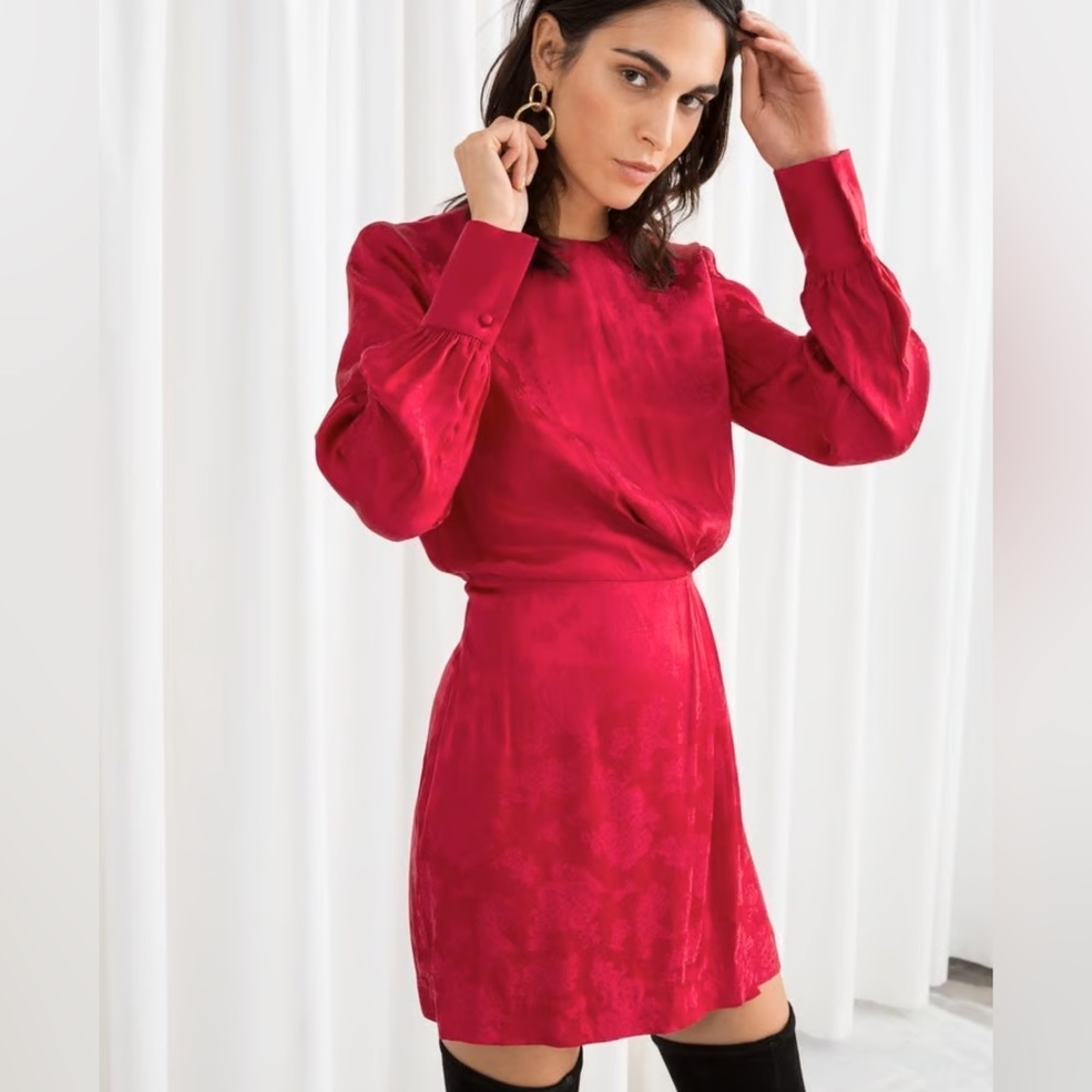 & Other Stories Satin Dress